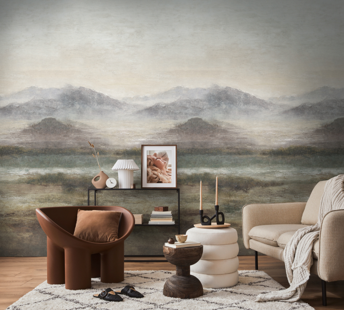 79236-4 Панно AS Creation 159*280, Туманные очертания гор