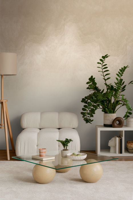 79239-3 Панно AS Creation 159*280, Облачная вуаль капучино