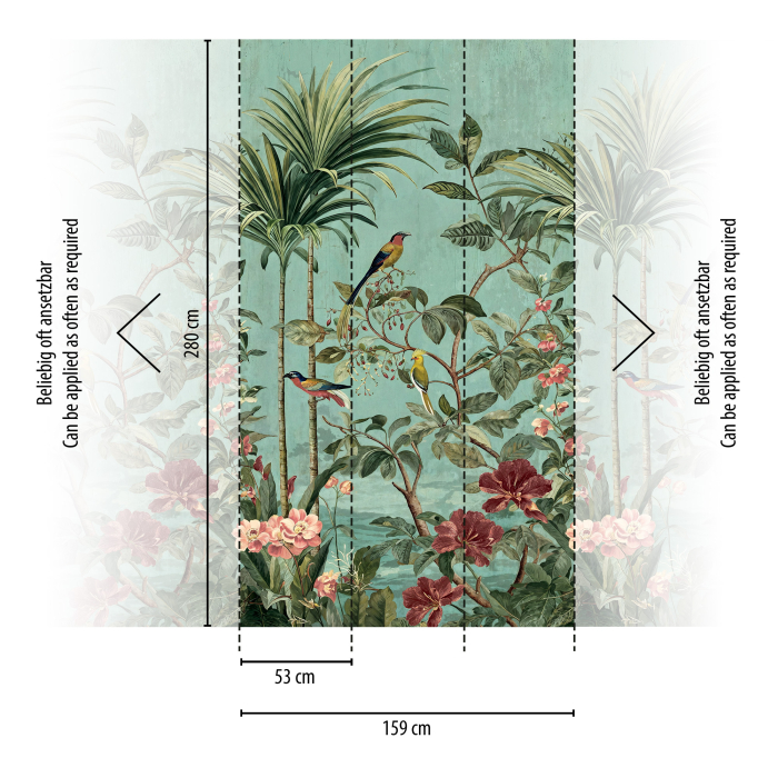 79246-2 Панно AS Creation 159*280, Мелодия райского сада