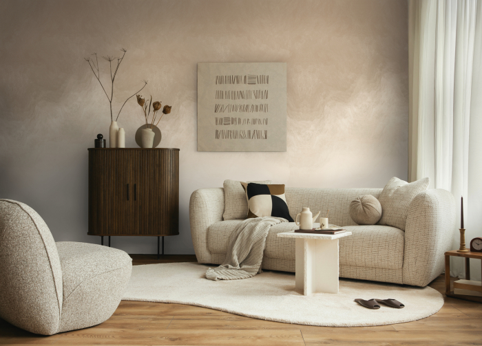 79239-3 Панно AS Creation 159*280, Облачная вуаль капучино